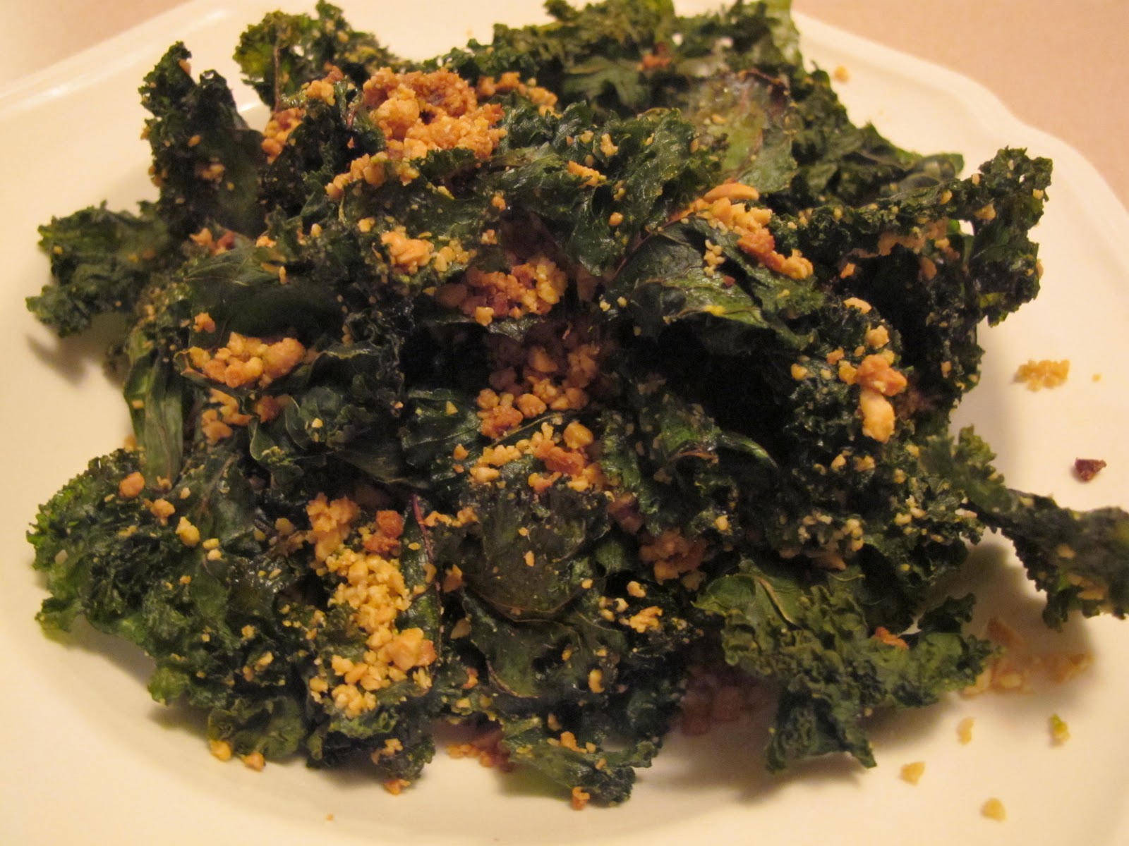 Enjoying Healthy Foods Kale Chips with Cashew Cheese