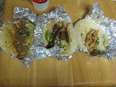 All three varieties of Taco Bell's Cantina Tacos