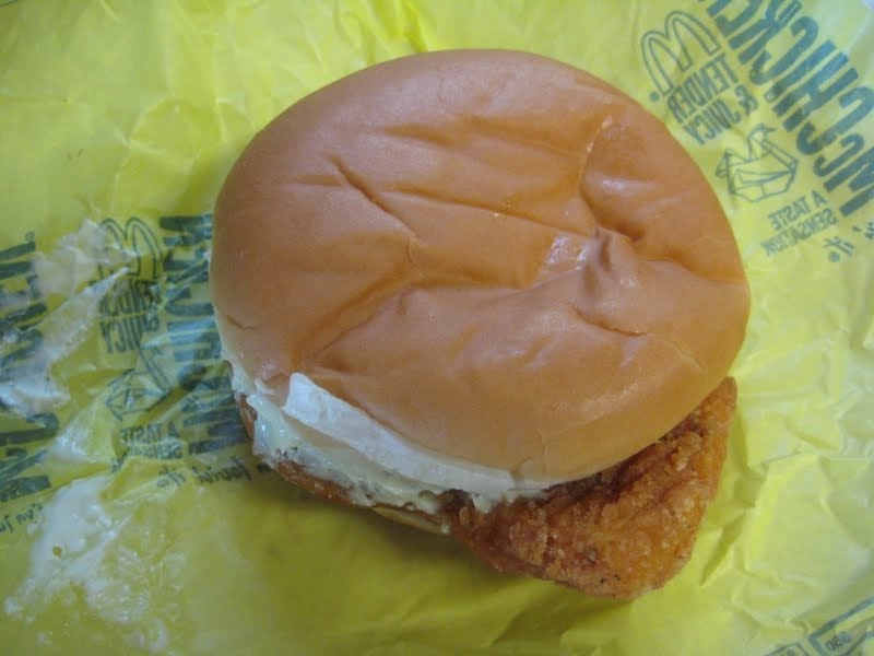 Review McDonald's McChicken Brand Eating
