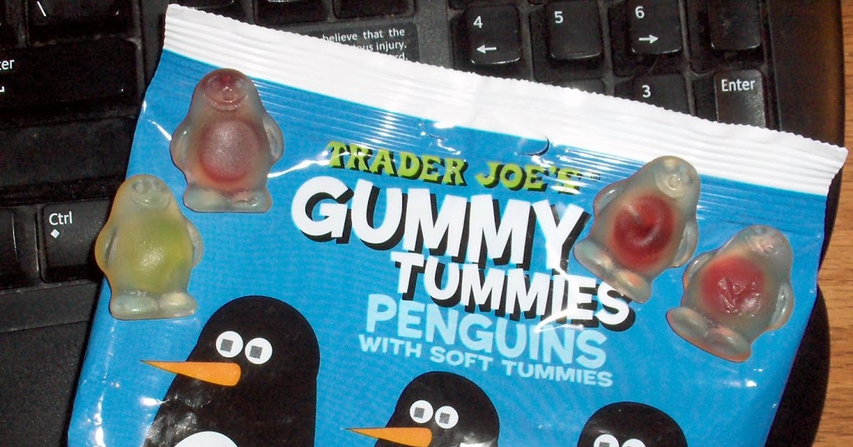 Feasting on TJs Trader Joe's Food Reviews Gummy Tummies Penguins
