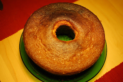 O bolo de amêndoa