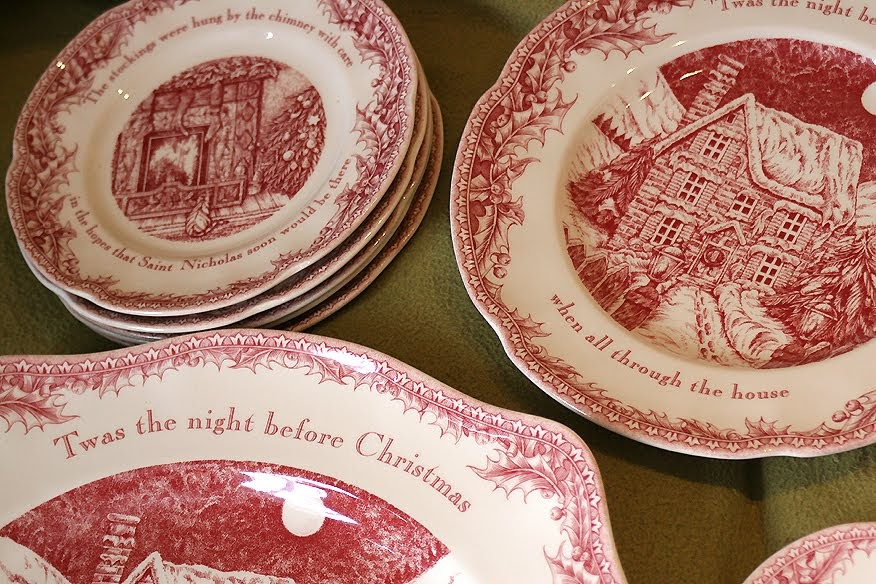 cutest little things 'Twas the Night Before Christmas dishes!