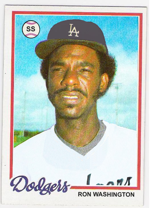 garvey cey russell lopes the 1978 topps ron washington card that