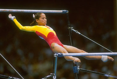 Atlanta 1996 - Bi Wenjing, plata en paralelas asimétricas