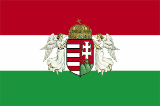 La Honorable Patria Japonesa (Japón) Bandera+Hungria