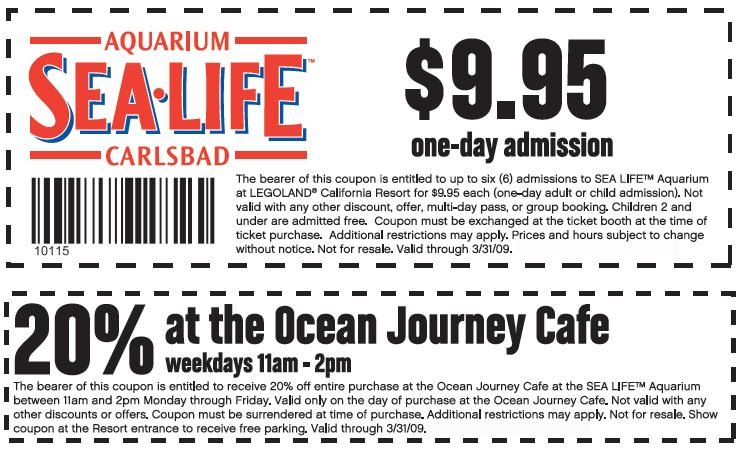 Sea life mn discount coupons