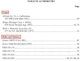 Table of authorities software for word