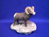 big horn sheep figurine sandicast