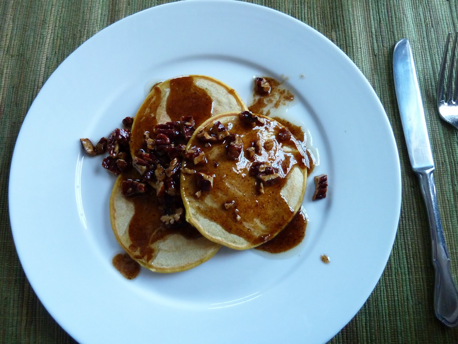Urban Farmgirl Pumpkin Pancakes with Cinnamon Brown Butter