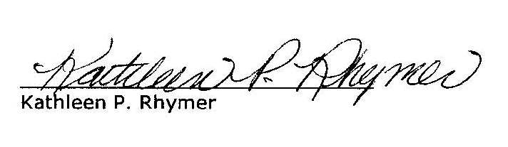 Here is the signature Block