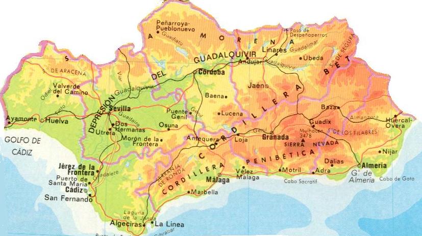 divertido mapas mudos de andalucia mi viaje a andalucia andalucia