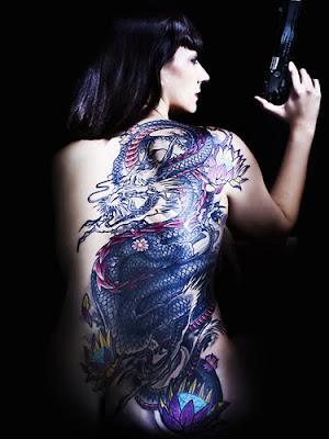 Sexy Girl Dragon Japanese Tattoos