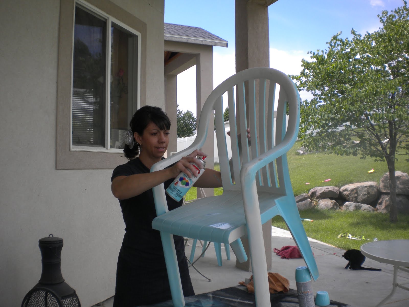 painting outdoor plastic