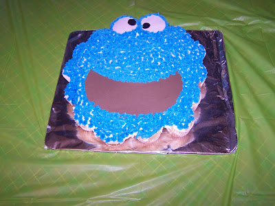 cookie monster cake. hairstyles cookie monster