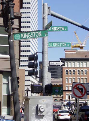 street signs in Boston