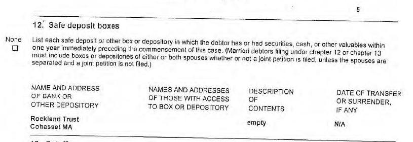 Bankruptcy landlord deposit