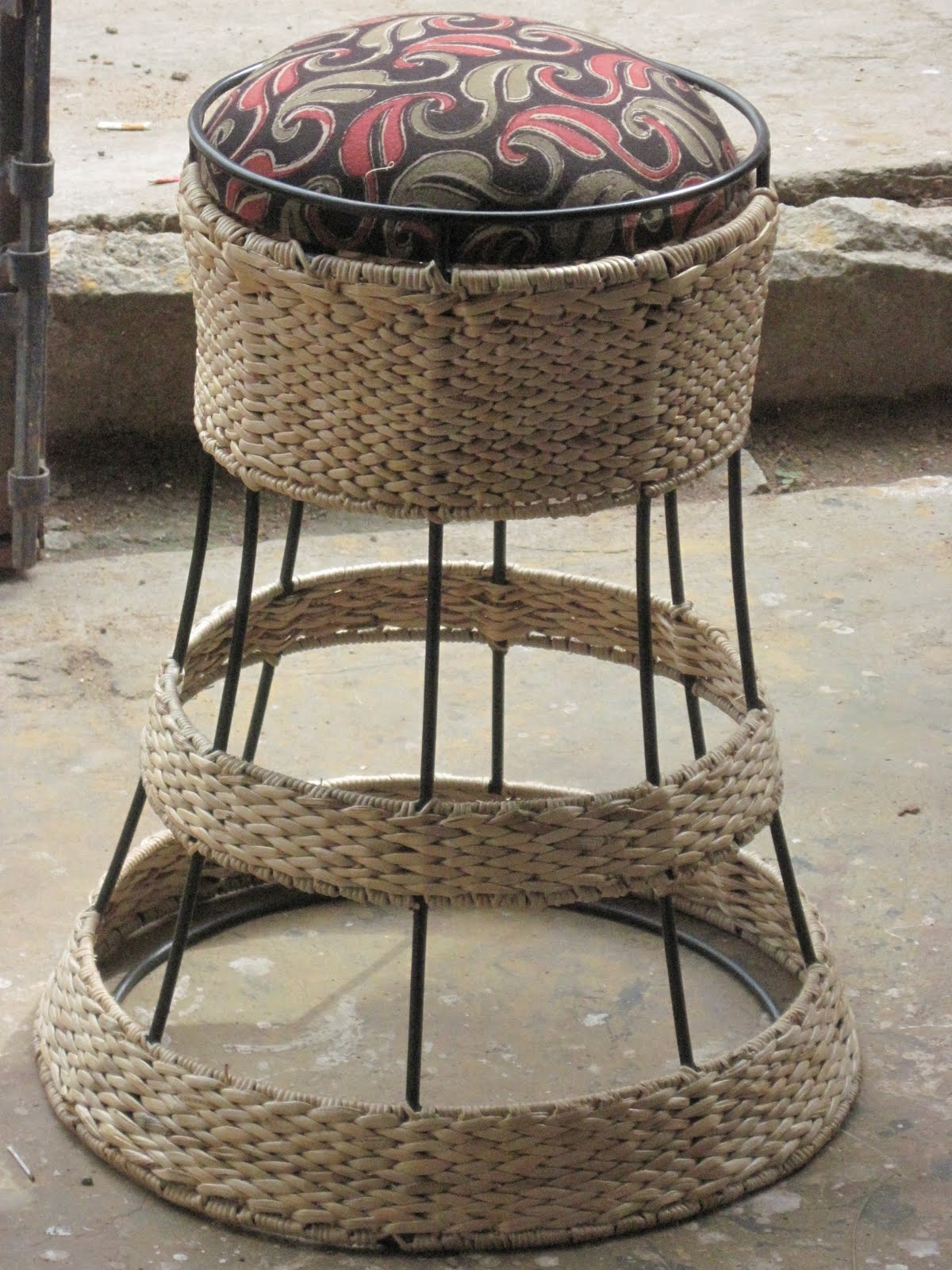 Tradition made Contemporary Banana fiber stool