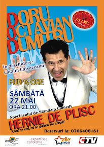 Sambata, 22 mai, ora 22,00-DORU OCTAVIAN DUMITRU in PUB 16 ORE din CONSTANTA