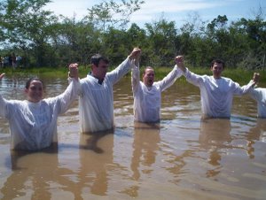 Pastores e Diaconizas que fizeram o Batismo