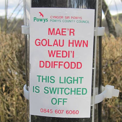 Powys Street Lighting cuts