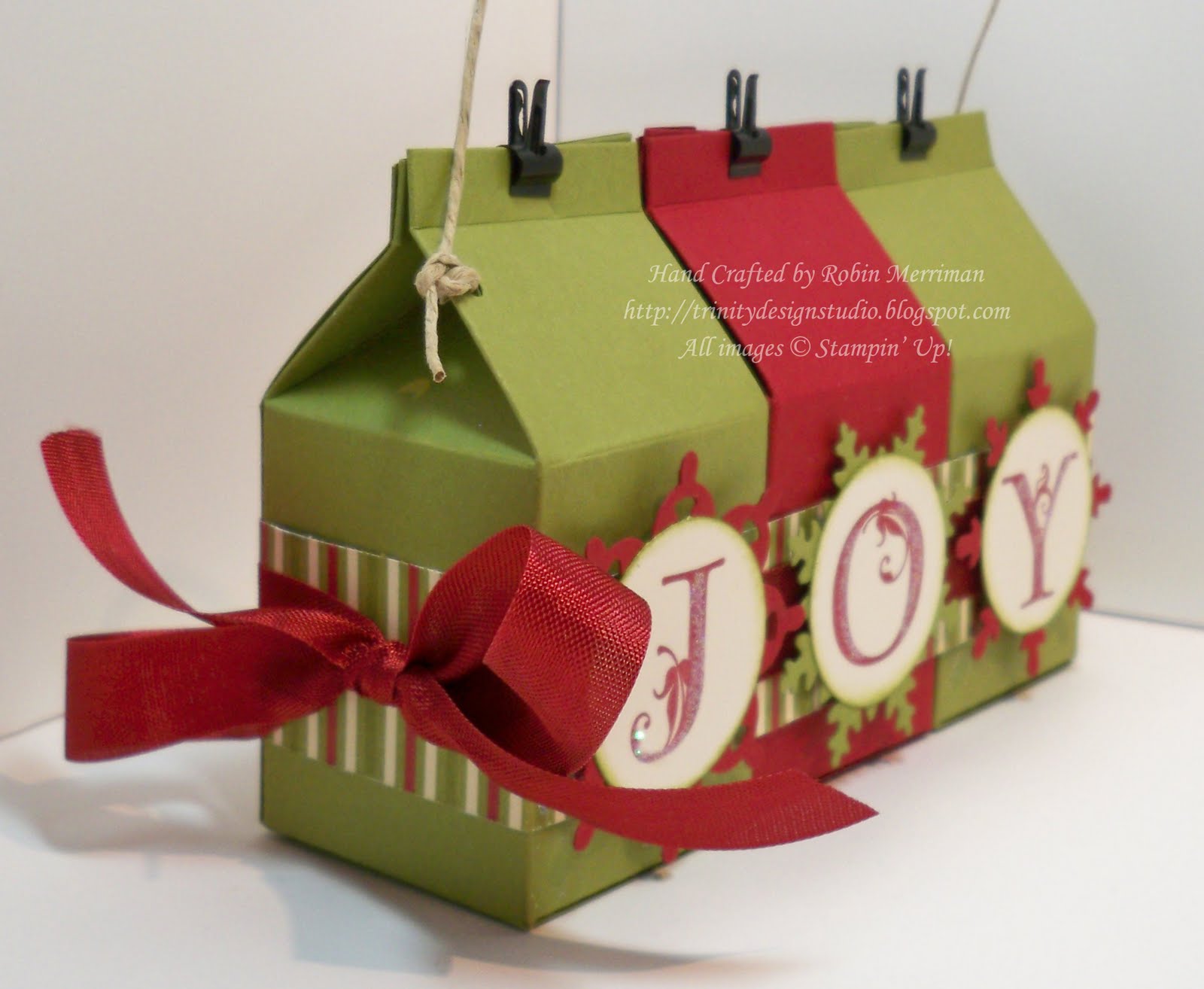 Trinity Designs Mini Milk Carton Christmas Ornament