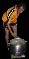 Cock pain warming up the Porridge