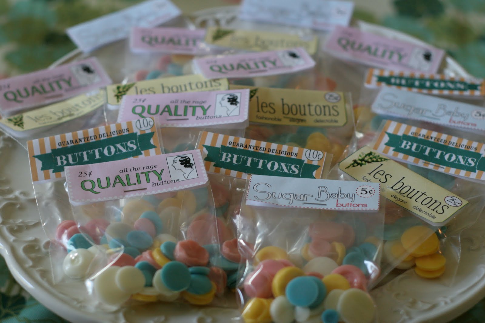 Vintage Candy Buttons