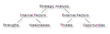swot analysis model matrix tows