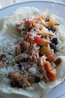 Mango Salsa Chicken Burritos ohsweetbasil.com Mango Salsa Chicken Burritos