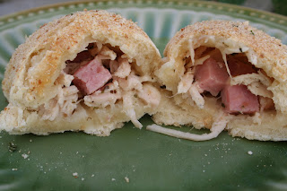 Chicken Cordon Bleu Bundles ohsweetbasil.com Chicken Cordon Bleu Bundles