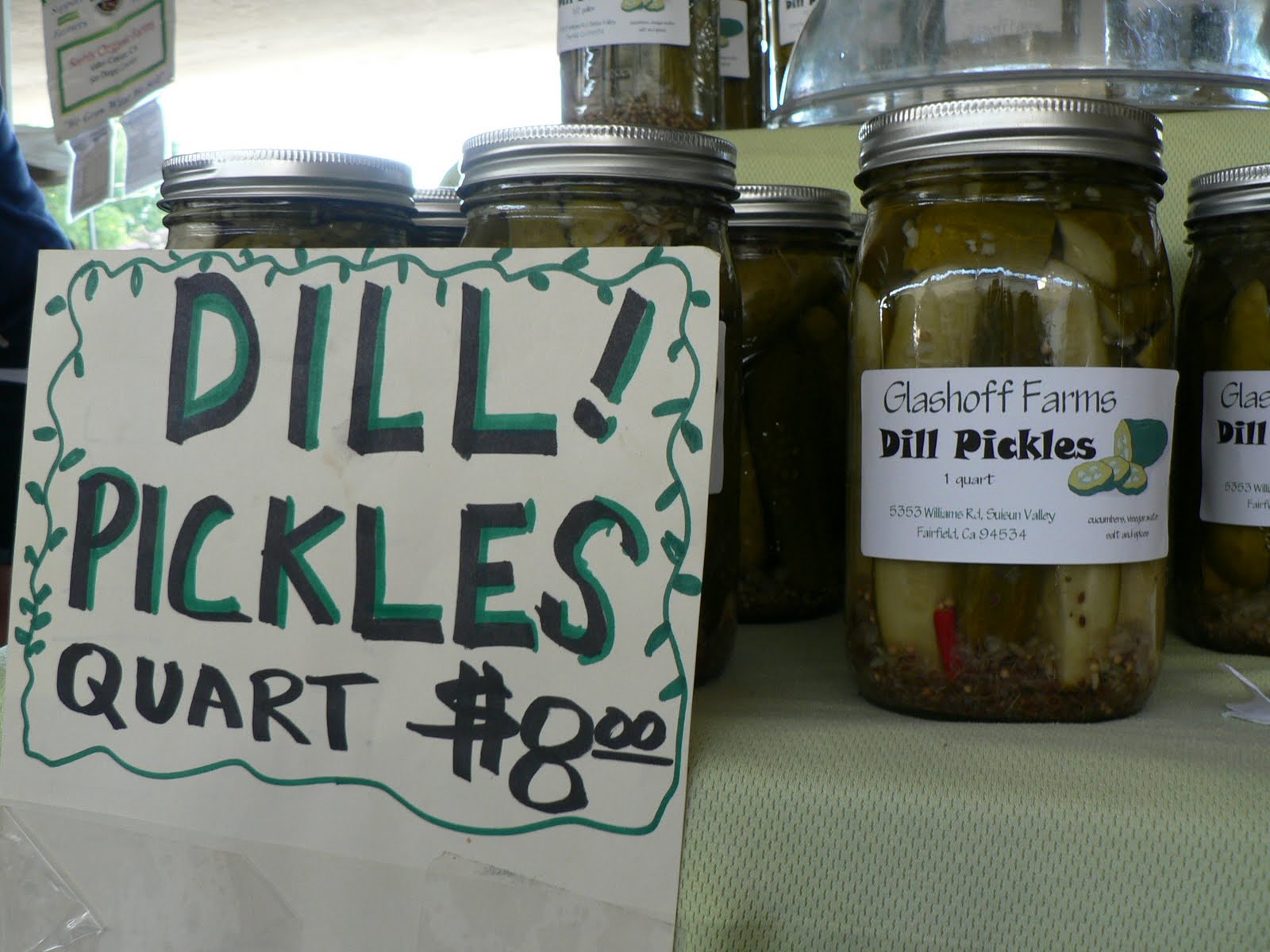 Seasonal Finds at Farmers Market Pickles, Cactus, & Cutting Celery