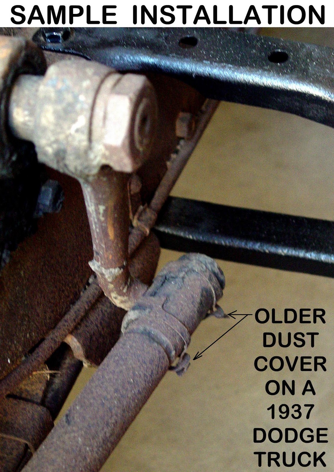 Sell 1950s VINTAGE NOS MOPAR DUST COVER KIT for PITMAN ARM STEERING BOX