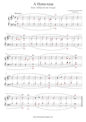 Partitura de piano gratis de Robert Schumann: A Hymn-tune (from 