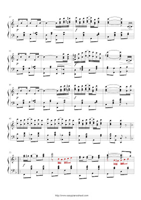 Partitura de piano gratis de Scott Joplin: The Entertainer (Tema principal de la pelicula: El Golpe) 
