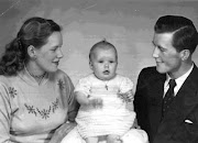 Jean and Hal with baby Lynn 1956