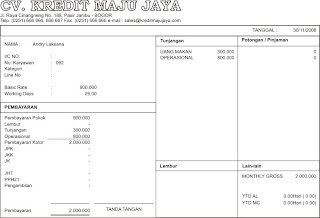 nih bagi anda yang butuh template slip gaji versi coreldraw12