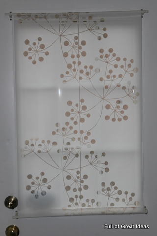 Full of Great Ideas: Window Covering for Front Door
