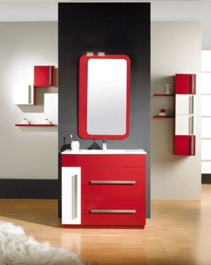 rosa de la marabillosa de los mueble: serie de cube de muebles de baño