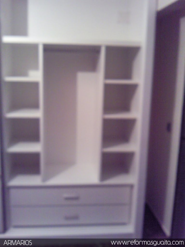 Armario lacado con cristal blanco ~ Reformas Guaita