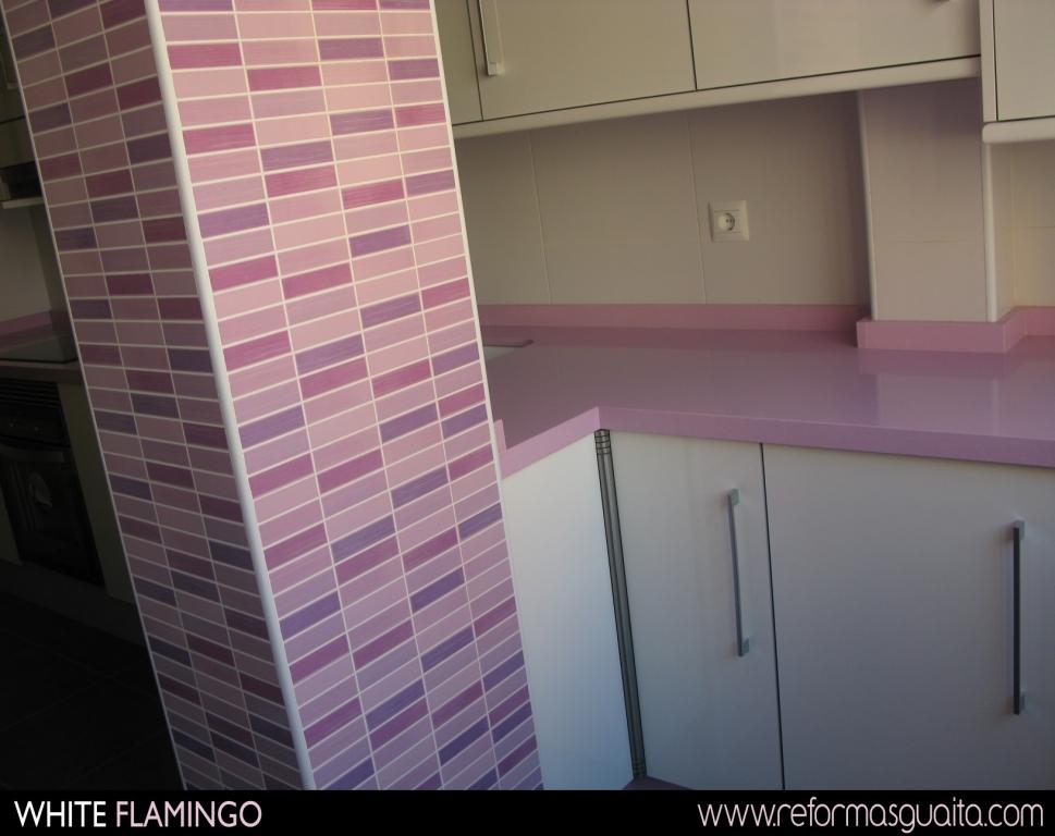 Azulejos baño fucsia ~ dikidu.com Cocina con azulejos turqueza reciclafa