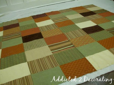 D.I.Y. Project, How to make a patchwork quilted throw.