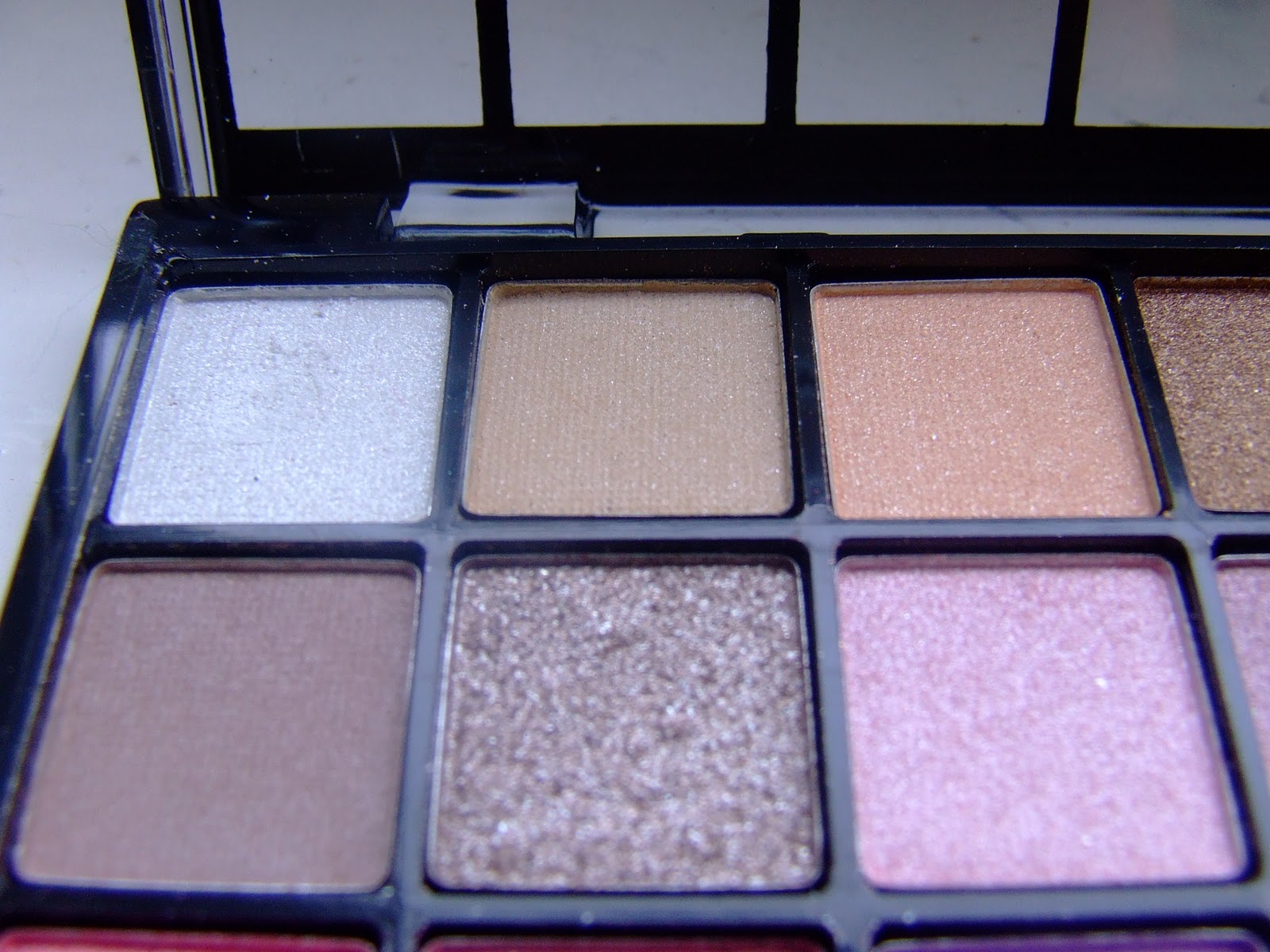 ELF 32 Piece Eyeshadow Palette Review Sparkle and Shade