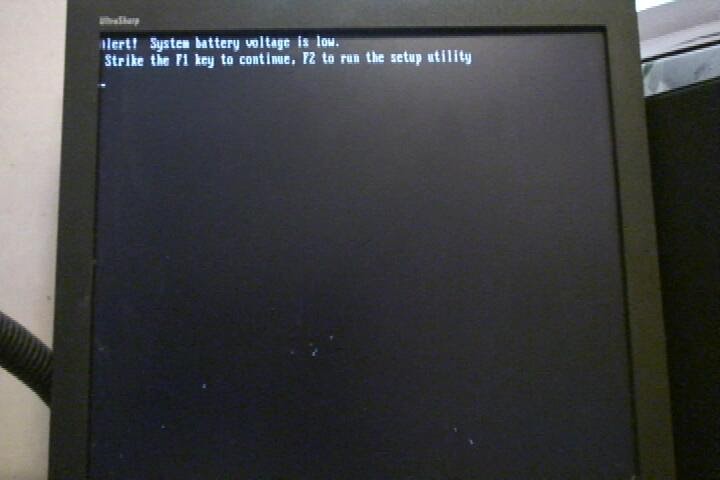 Dell Computer Problems Dell Computer Low Battery Voltage