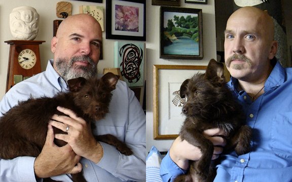 Buster Bear with Mark and Dennis