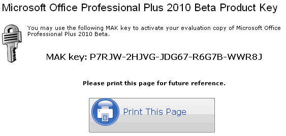 office 2010 key. office 2010 professional plus.