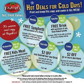My Chicago Mommy - Serious Couponing Chicago: 2/14/10 - 2/21/10 graphic regarding Fazoli's Printable Coupons named My Chicago Mommy - Severe Couponing Chicago: 2/14/10 - 2/21/10
