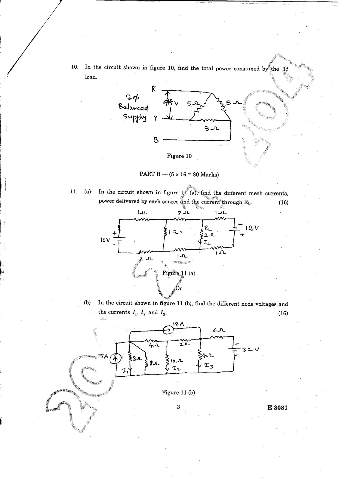 ANNA UNIVERSITY QUESTION BANK CIRCUIT THEORY