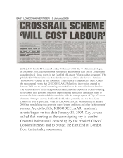KHOODEELAAR! Manifesto 2011 in defence of the East End is due shortly