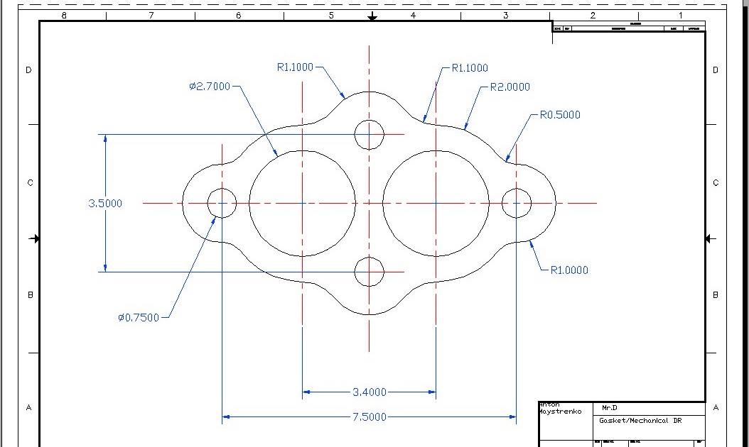 Anton's Blog? AutoCAD Gasket/Mechanical DR