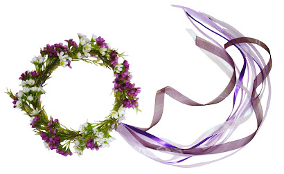 Flower Halo w/ Ribbon Streamers